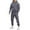 Dark Gray 2, variant on Mens 2 Piece Sweatsuits Sets Fleece Hoodies Sweatshirt and Cargo Sweatpants Casual Athletic Tracksuits Winter Jogging Suit with Pocket