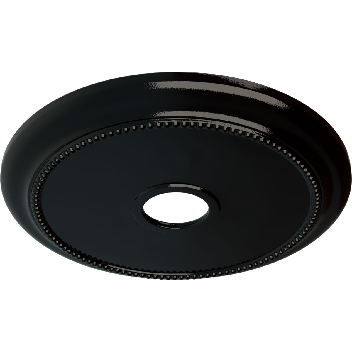 Ekena Millwork 24 1/8"OD x 4 3/8"ID x 2 1/4"P Crendon Ceiling Medallion (Fits Canopies up to 4 3/8"), Hand-Painted Black Pearl - image 2 of 4