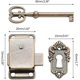thumbnail image 2 of Cerradura decorativa para armario, cerradura para muebles, cerradura vintage para joyería, bronce antiguo C, 2 of 5