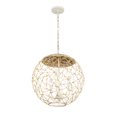 thumbnail image 4 of 362P03BL-Varaluz Lighting-Cayman - 3 Light Orb Pendant In Coastal Style-19 Inches Tall and 18 Inches Wide-Black Finish    -Traditional Installation, 4 of 7