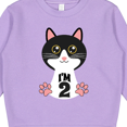 thumbnail image 3 of Inktastic 2nd Birthday Cat 2 Year Old Girl Toddler Sweatshirt, 3 of 4