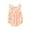 Orange, variant on Utlike Baby Girls Bodysuits Floral Pattern Ruffle Sleeveless Back Lacing Romper Summer Climbing Clothes Athletic Fit Playsuits For Size 0 Months-3 Months