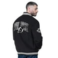 thumbnail image 2 of Men's Starter  Black New Jersey Devils Blackout Corduroy Full-Snap Varsity Jacket, 2 of 2