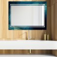 thumbnail image 3 of Designart 'Shades Of Blue 3' Glam Mirror - Modern Vanity Mirror - 39.4x29.5, 3 of 3