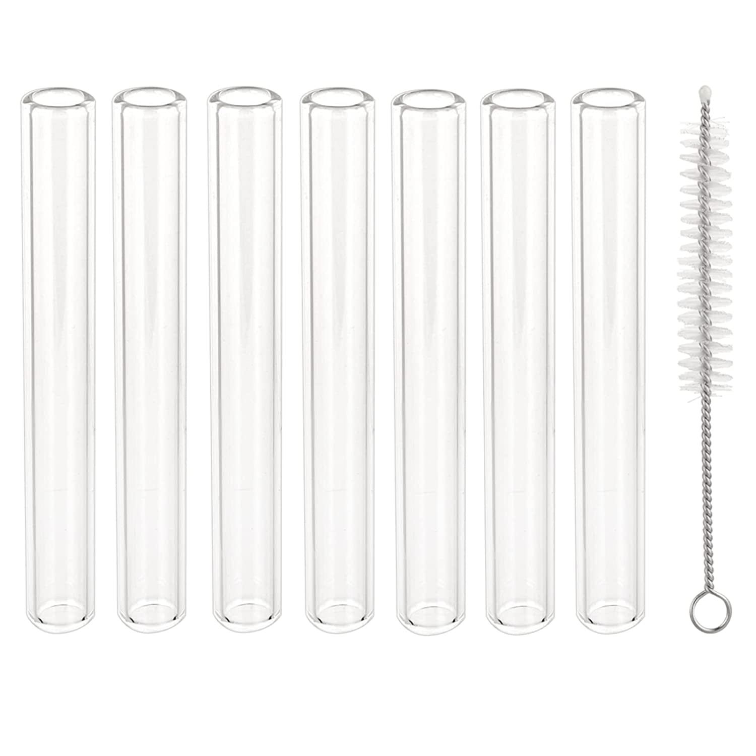 16 Pack Laboratory Glass Tube Borosilicate Glass Tube Clear Glass
