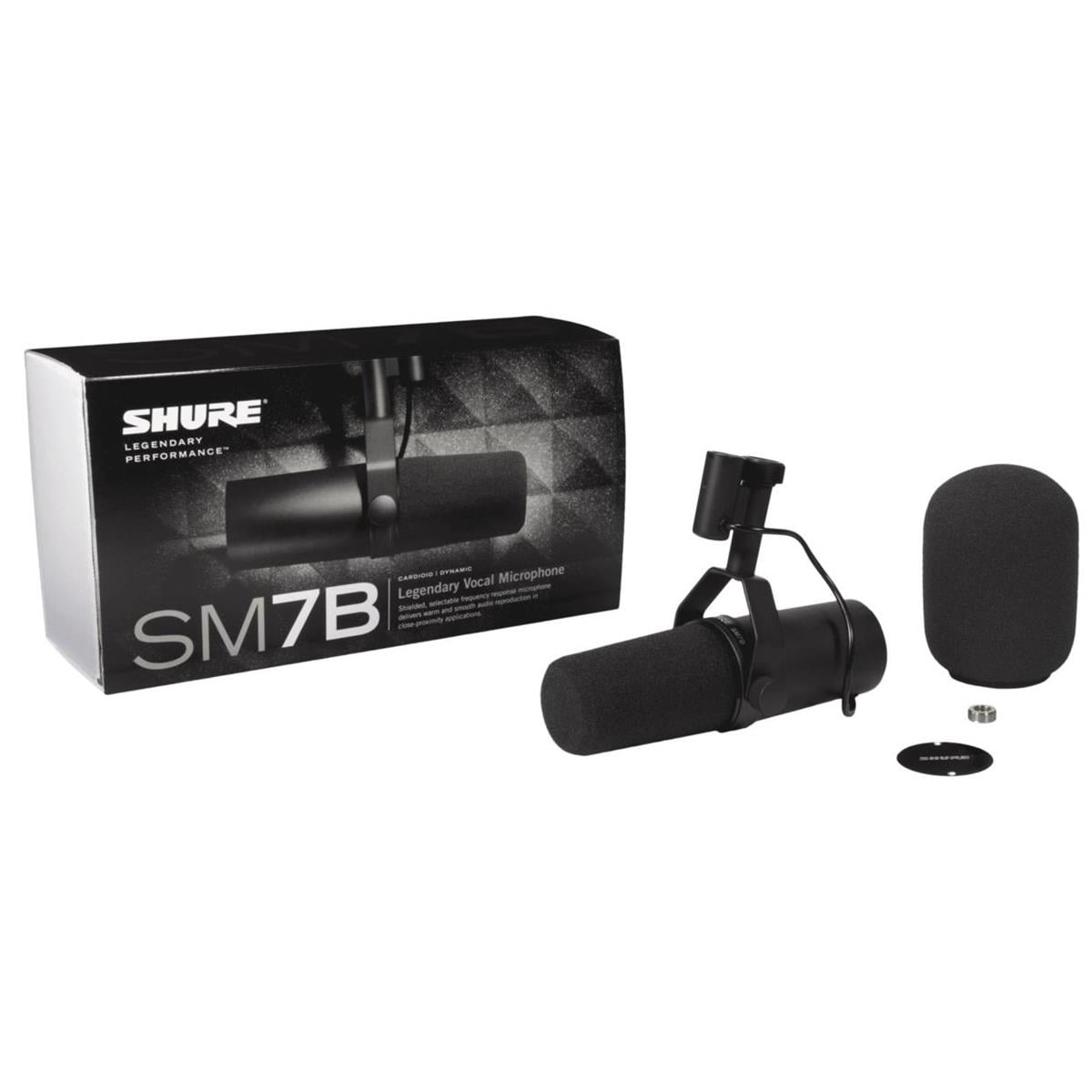 Zoom LiveTrak L-8 Portable 8-Channel Digital Mixer and Multitrack Recorder - Bundle with Shure SM7B Cardioid Vocal Mic, Desktop Mic Stand, Studio Monitor Headphone, 10' XLR Cable (5 Items)