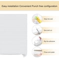 thumbnail image 2 of Window Paper Shades Room,Temporary Window Shades No Drill Blinds Self Adhesive Blinds, Shades for Home Nursery Bedroom Kitchen Bathroom(White,24"*71"), 2 of 6
