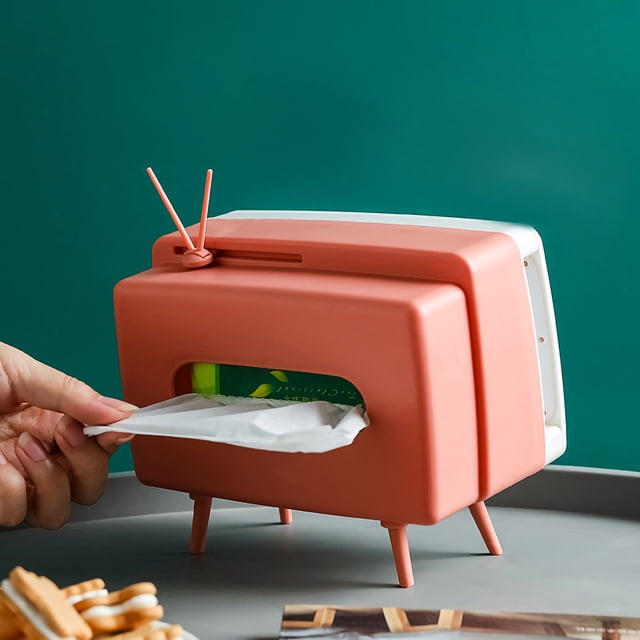 Funda de pañuelos, soporte para caja de pañuelos, caja de papel de seda para televisión, funda para caja de pañuelos, integración perfecta