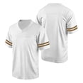 thumbnail image 5 of Classic Football Jerseys for Men Women Plain Blank Workout Tops Unisex Casual Fitness T-Shirts Athletic Sport V Neck Shirts Khaki S, 5 of 7