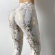thumbnail image 3 of Gibobby Pantalones mujer Mujeres Sexy Fitness Stretch Impreso Leggins Pantalones de yoga sin costuras(Blanco， M), 3 of 5