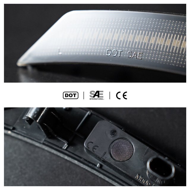 2pcs White LED Smoke Lens Front Side Marker Lights for 21-24 for Chevrolet Trailblazer -