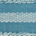 thumbnail image 5 of Mina Victory 18x18" Square Fabric Woven Stripes & Dots Throw Pillow in Turquoise, 5 of 5