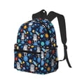 thumbnail image 2 of Daiia Space Dog School Backpack for Men Women, Unisex Large Waterproof Bookbag Schoolbag Casual Daypack for High School/College/Teens/Travel/Work Black, 2 of 8