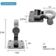 thumbnail image 3 of 2-Piece Removable Wall-Mounted Parasol Bases for Balcony in European Market, 3 of 5
