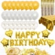 thumbnail image 2 of juego de globos dorados para fiesta de cumpleaños, kit de decoración para fiesta de cumpleaños, suministros para fiesta, 2 of 6