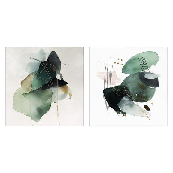 Stupell Industries Fluid Abstract Harmonies 2 Piece Canvas Wall Art Set, design by Svetlana Aleynikova