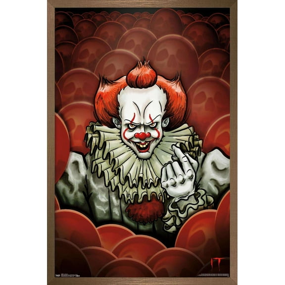 IT - Brandon Yarwood Illustration Wall Poster, 14.725" x 22.375", Framed