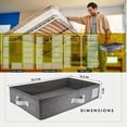 thumbnail image 3 of Homelux Theory Underbed Storage Bag, 2pc Medium LightGray Closet Organizers, 3 of 10