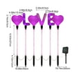 thumbnail image 3 of Valentine Solar Garden Stakes Purple Red Heart LED Lights LOVE Letters Lawn Decoration Outdoor Valentine's Day Decor, 3 of 9