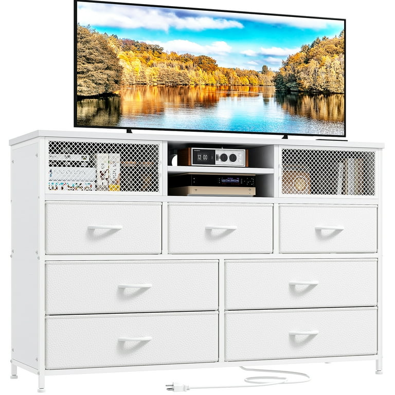 White media chest with drawers discount