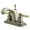 Brushed Nickel/Polished Brass, variant on Kingston Brass KS8644DL Concord Two Handle Centerset Lavatory Faucet with Brass Pop-Up
