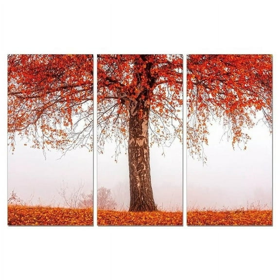 Epic Graffiti 3 piece "Red Falling" Acrylic Wall Art, 42" x 20"