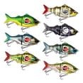 thumbnail image 2 of Fishing Lure Fishing Lures Propeller Heart Two Segments Body Wide Target Fish 13.5*4cm 1pc ABS+Metal Catch Perch, 2 of 8