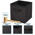 thumbnail image 5 of Clara Clark Cube Storage Organizer Black 10 Count, 5 of 7