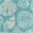 thumbnail image 2 of Unique Loom Outdoor Coastal Collection Area Rug - Bodrum (7' 10" Square Teal/Ivory), 2 of 9