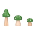 thumbnail image 2 of Obra de arte en madera, juego de 3 piezas de artesanía con hongos, esculturas de hongos innovadoras, artesanías que elevan tu experiencia, 2 of 12