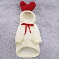 thumbnail image 4 of Dog Hoodie Fruit Clothes, Cute Fleece Dog Sweater Cold Weather Warm Sweatshirt Pet Coat for Dogs Cats White XXL, 4 of 9