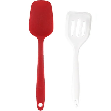 

Kitchen Cooking Utensils Set Silicone Baking Utensils Non-toxic & Easy Cleanred+white