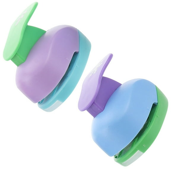 BESTYASH DIY Craft Paper Punch for Creative Projects with Sturdy Plastic Material Multi Color 2pcs