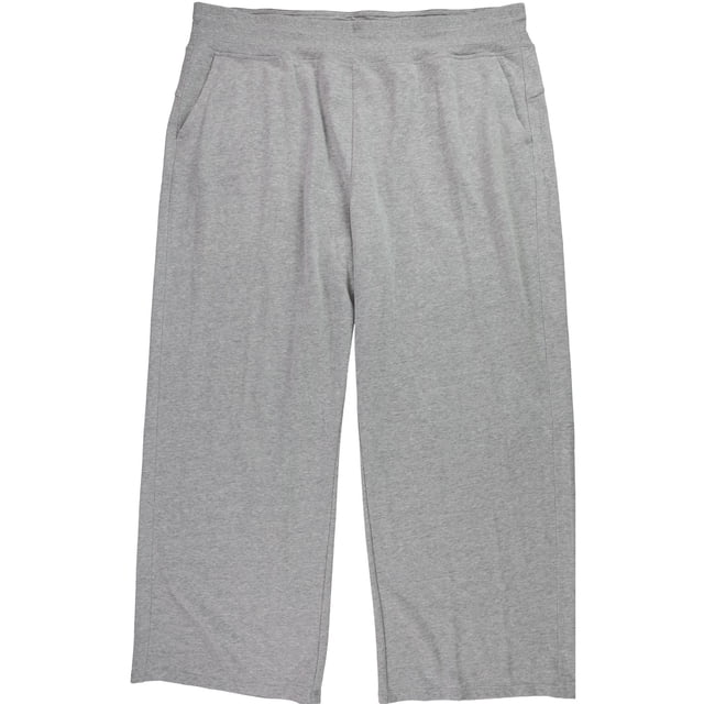 Calvin Klein Pantalon Décontracté en Éponge pour Femmes, Gris, Grande Taille, 2X