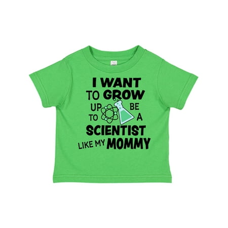 

Inktastic I Want To Grow up To Be a Scientist Like My Mommy Gift Toddler Boy or Toddler Girl T-Shirt