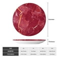 thumbnail image 2 of Disketp Abstract Red Marble Ceramic Plate Dinner Plates Bone China Decorative Plates Art Ceramic Ornaments for Wall Hanging Decoration -6in, 2 of 6