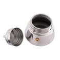 thumbnail image 4 of Biggcoffee Stovetop Espresso Maker, Moka Pot, Italian Coffee Maker, Coffee Percolator, Stainless Steel Moca Pots, 4 Cups Coffee Maker 6.76 oz/200 ml (Silver, Black), 4 of 9