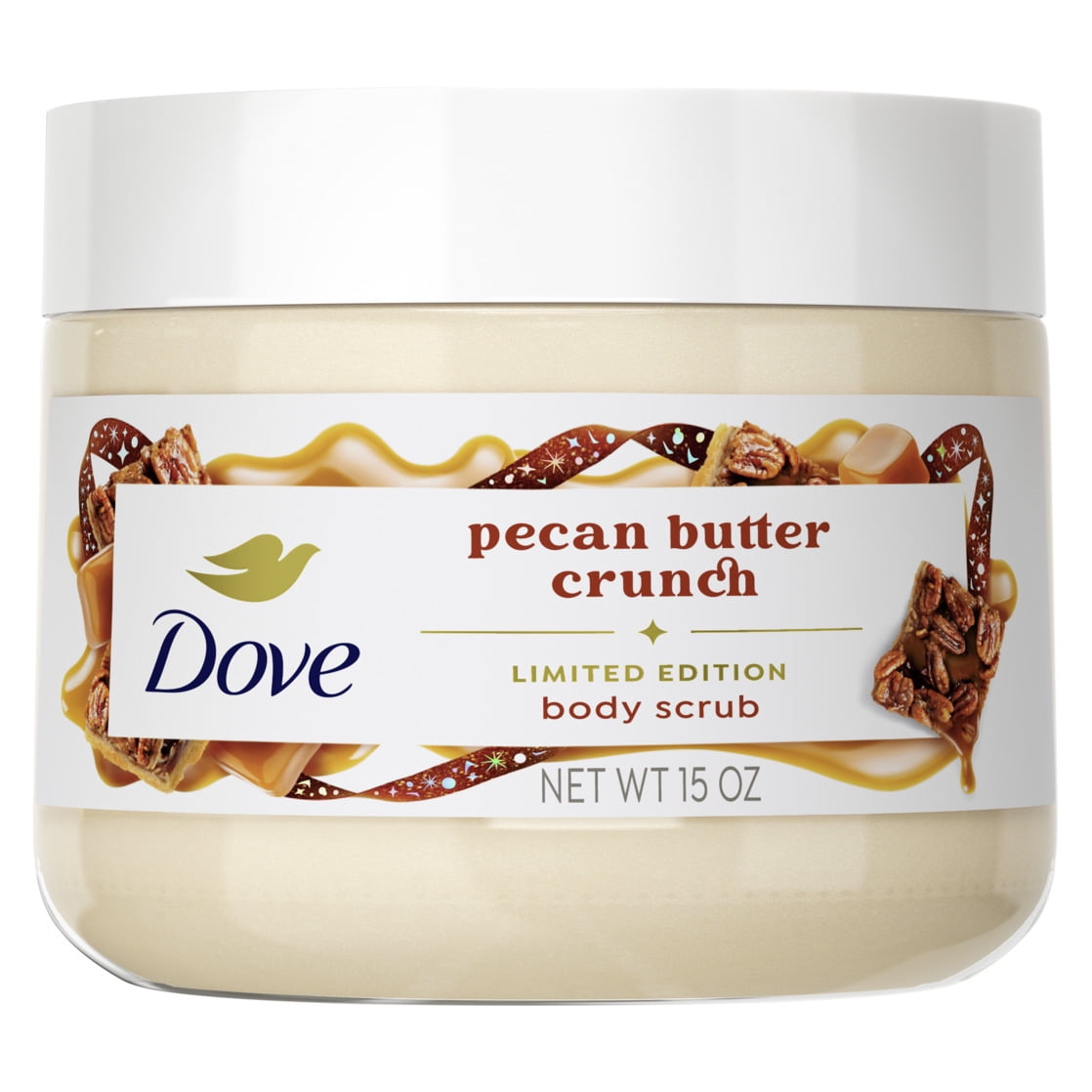 Dove Limited Edition Holiday Treats Body Scrub Pecan Buttercrunch, 15 oz