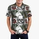 thumbnail image 1 of Balery Skulls Roses Camisa Polo de Hombre con Estampado, de Manga Corta y Tejido Medio, Camisa Tipo Golf Polo-Medium, 1 of 6