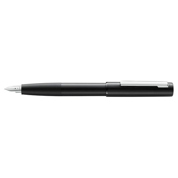 Lamy L77BKM Aion Fountain Pen, Black Aluminum - Medium