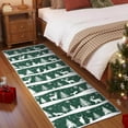 thumbnail image 4 of Senfot Green 2x6 Area Rugs for Living Room, Indoor Non Slip Carpet, Washable Rug for Home Decor, Soft Low Pile Christmas Rug with Xmas Tree Reindeer Snowflake for Bedroom, Dining Room, 4 of 7