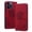 Red, variant on ELEHOLD Case for iPhone 14 Pro, Premium PU Leather Wallet Flip Case Folio Cover with Card Holder Kickstand,Red