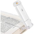 thumbnail image 5 of Luz de lectura, ámbar y blanco cálido, luz de lectura con clip, luz de lectura LED recargable por USB, 3 niveles de brillo ajustables, 1 unidad, 5 of 5