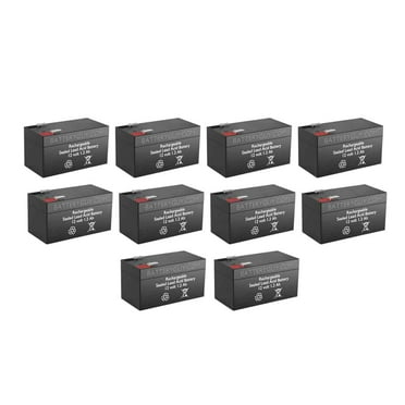 BatteryGuy Leoch DJW12-1.2 replacement 12V 1.2Ah battery - BatteryGuy brand equivalent (Qty of 10)