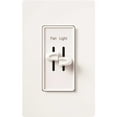 thumbnail image 2 of Lutron S2-LFSQH-WH Dual Slide-To-Off Fan & Light Controls, 2 of 8