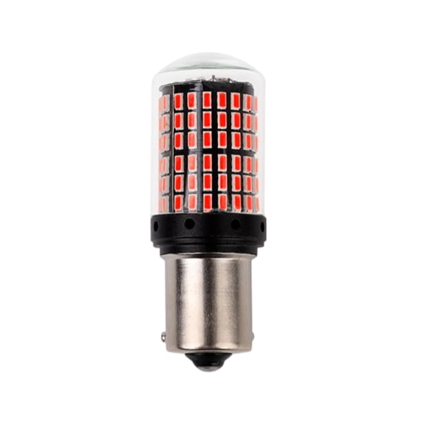 Scienceny Luz de señal de giro Instalación práctica Lámpara de freno Pantalla de vidrio Artesanía Bombilla LED Fina Alto brillo Suministros Bombillas para automóviles Luz roja Scienceny VI016916-03