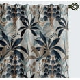 thumbnail image 2 of Vargottam 84 Inch Rod Pocket/Back Tab Cotton Curtains for Windows and Doors- Light Filtering Cotton- Light Filtering Drapes For Doors- Set of 2 Panels, 52"x84"- Vibrant Botanical Design (Blue), 2 of 8