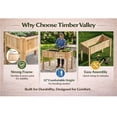 thumbnail image 5 of Timber Valley Elevated Cedar Raised Garden Bed, 48" x 24" x 32", Strong Mortise and Tenon Structure, Wooden Planter Box with Liner for Vegetables, Herbs & Flowers, 5 of 18