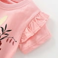 thumbnail image 5 of MEZZALL Toddler Girls Bunny Floral Embroidered T Shirts Summer Casual Short Sleeve Tops Relaxed Fit Dailywear 7-8 Years, 5 of 7