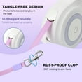 thumbnail image 6 of UNIFULL 16 ft Retractable Dog Leash with Flashlight & Front Safety Led Light, Anti-Slip Handle for Dogs up to 110 lbs, 360° Tangle-Free, One Button Brake & Lock, 6 of 9